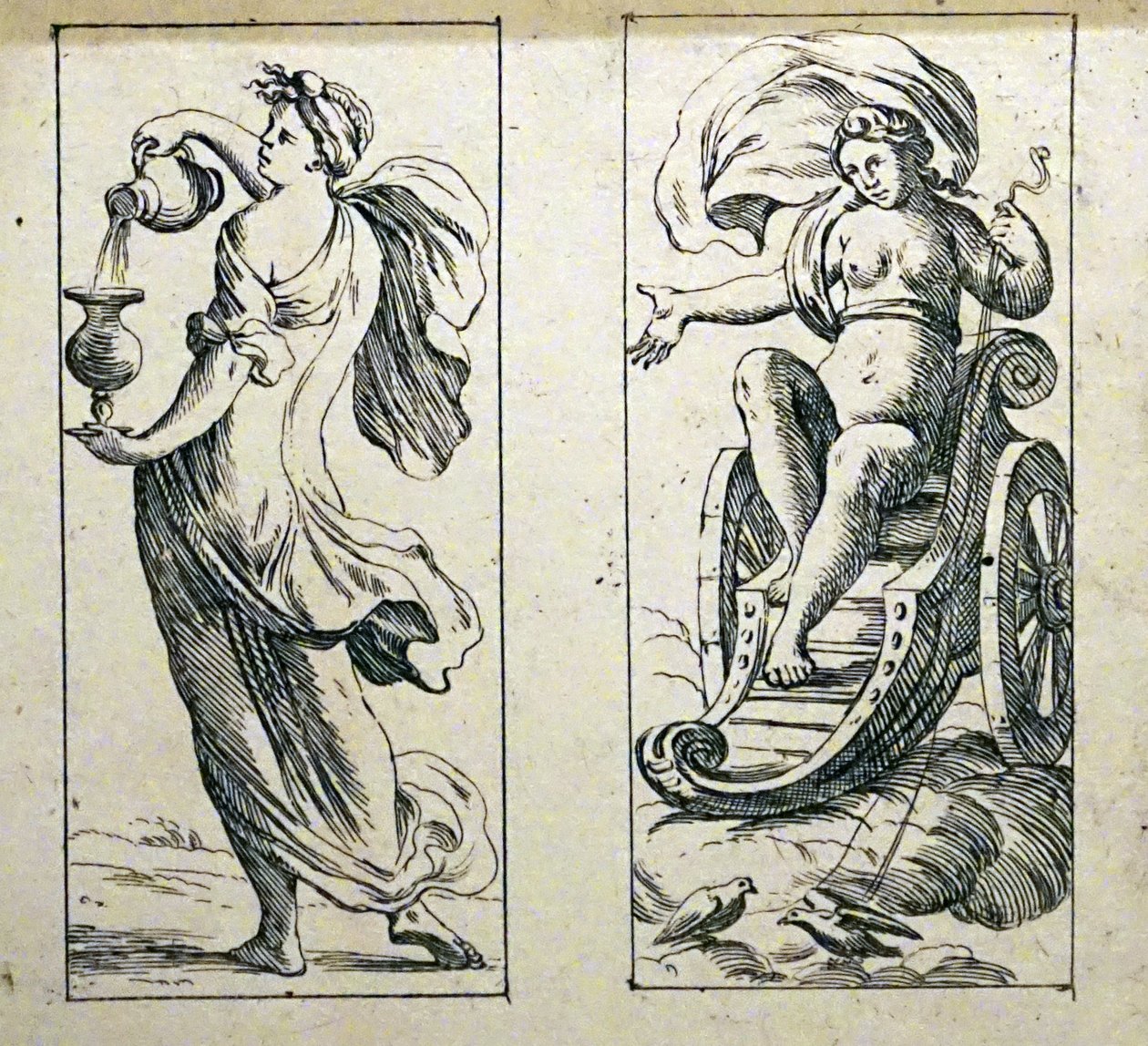 Tarotkarten aus dem 17. Jahrhundert von Giuseppe Maria Mitelli von Giuseppe Maria Mitelli