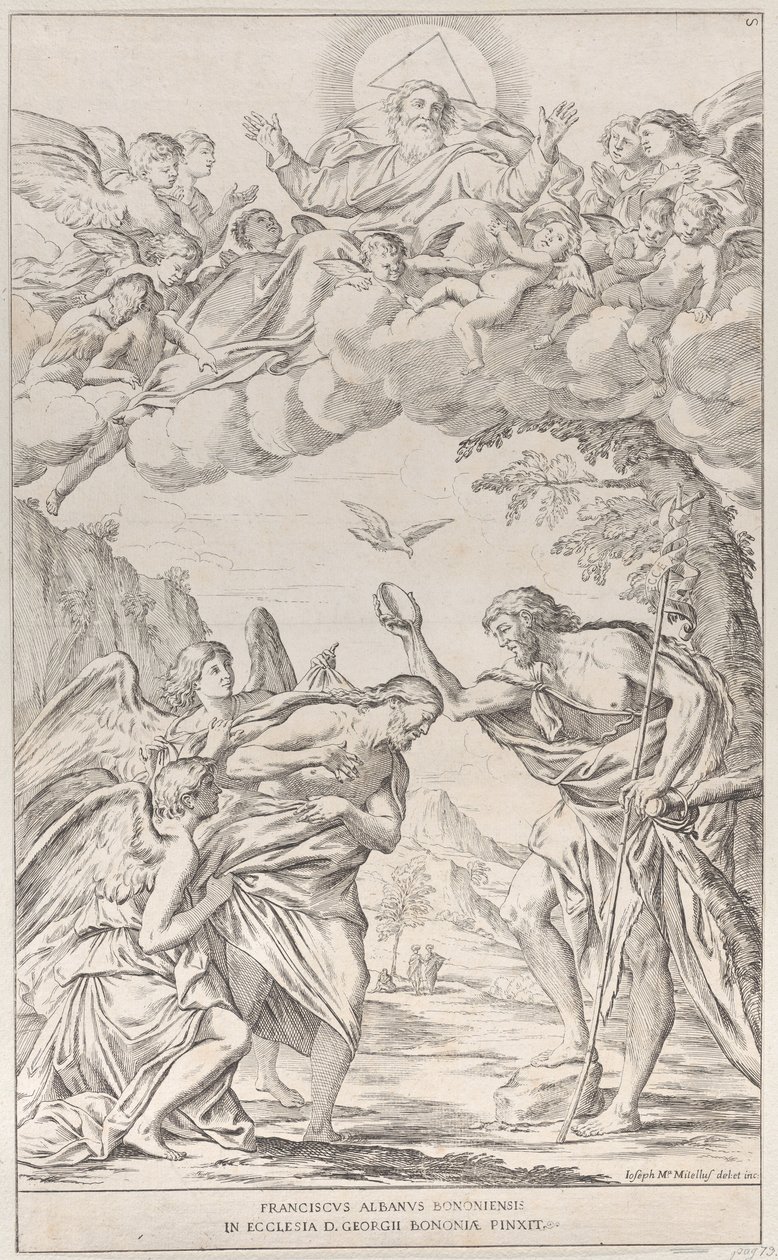 Tafel 8: Die Taufe Christi von Giuseppe Maria Mitelli