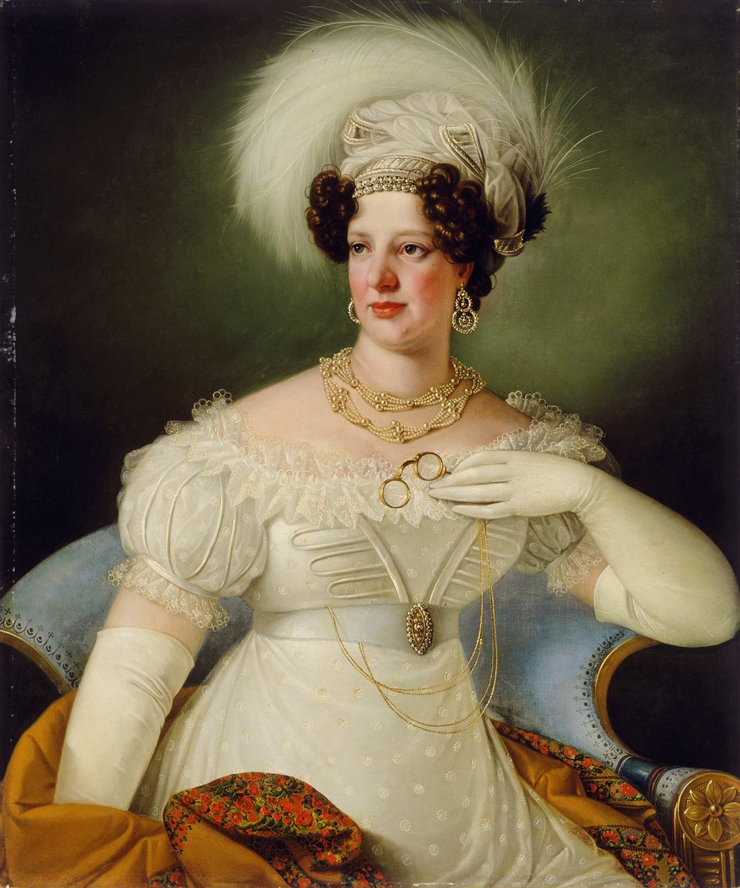 Porträt der Gräfin Cecilia von Auersperg von Giuseppe Tominz