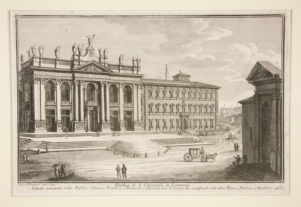 Basilika St. Johannes im Lateran von Giuseppe Vasi