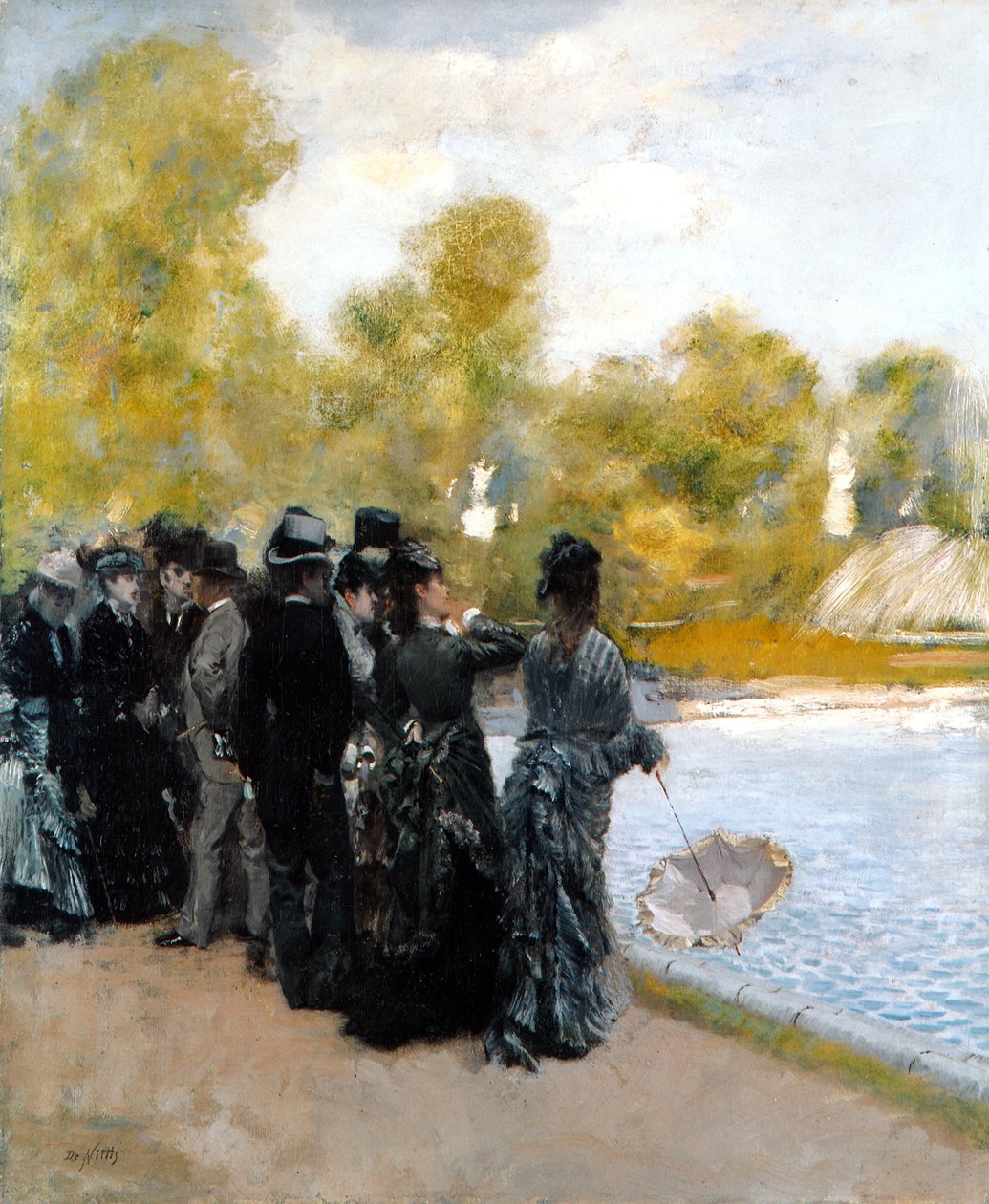 Der Teich im Jardin du Luxembourg von Giuseppe de Nittis