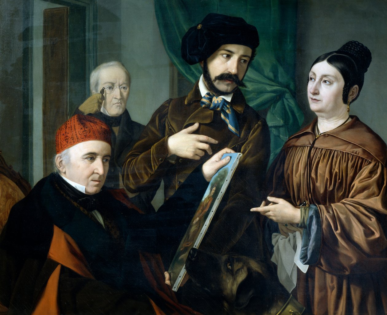Im Atelier des Malers von Giustiniano degli Avancini (1807-1843) von Giustiniano Degli Avancini
