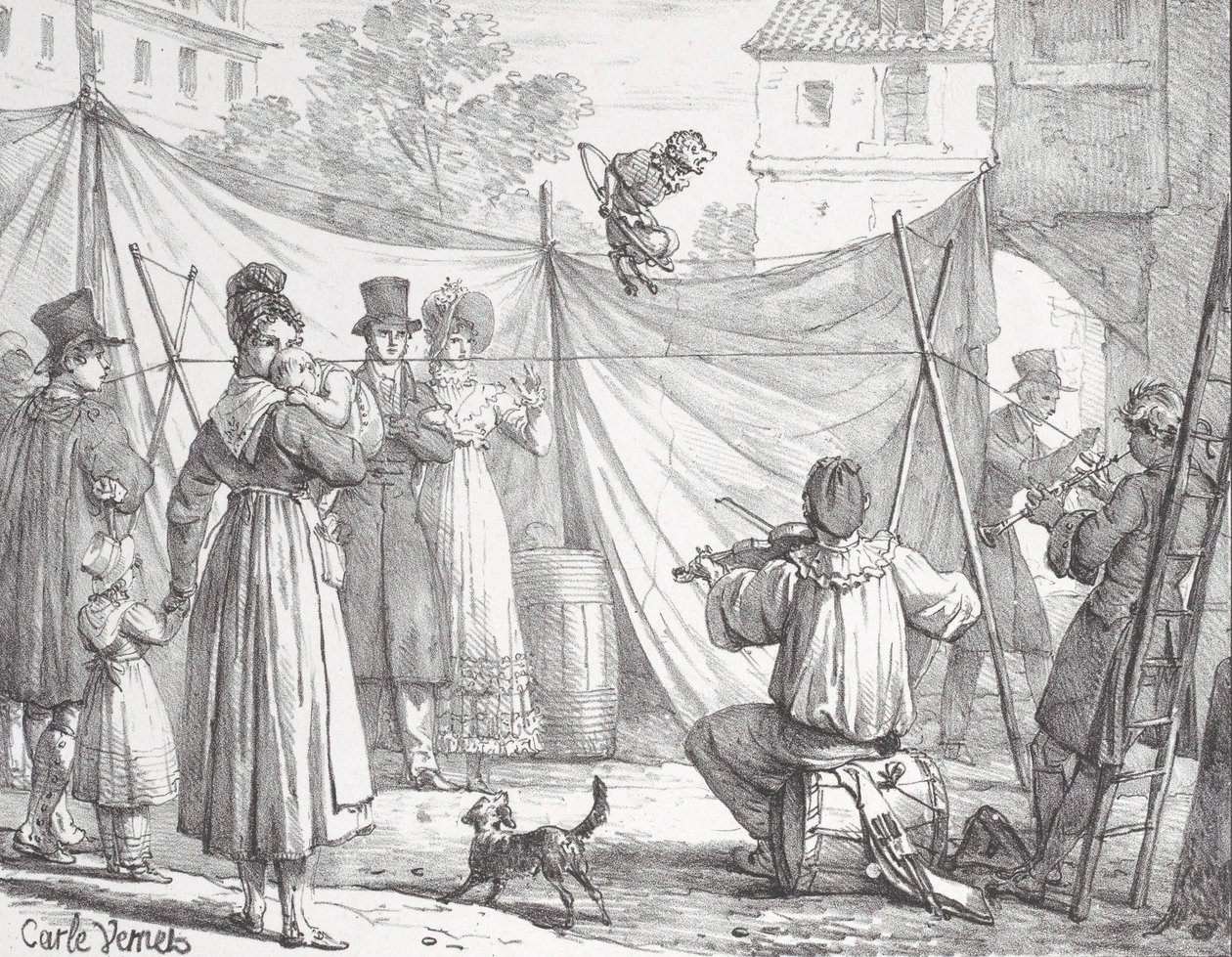 Der Affe und der Leopard, 1818 von Godefroy Engelmann