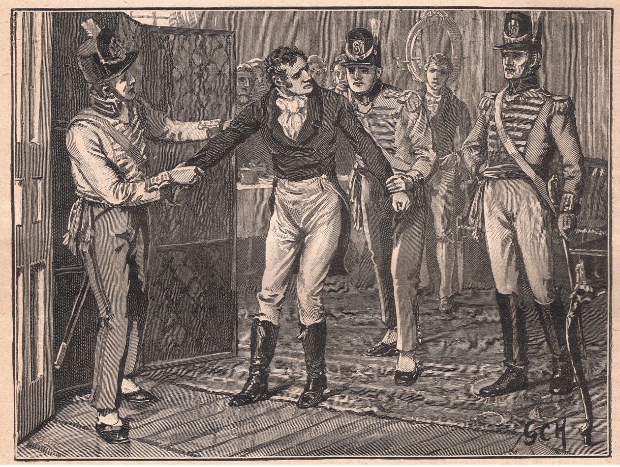 Verhaftung von Sir Francis Burdett, 1810 von Godfrey C. Hindley