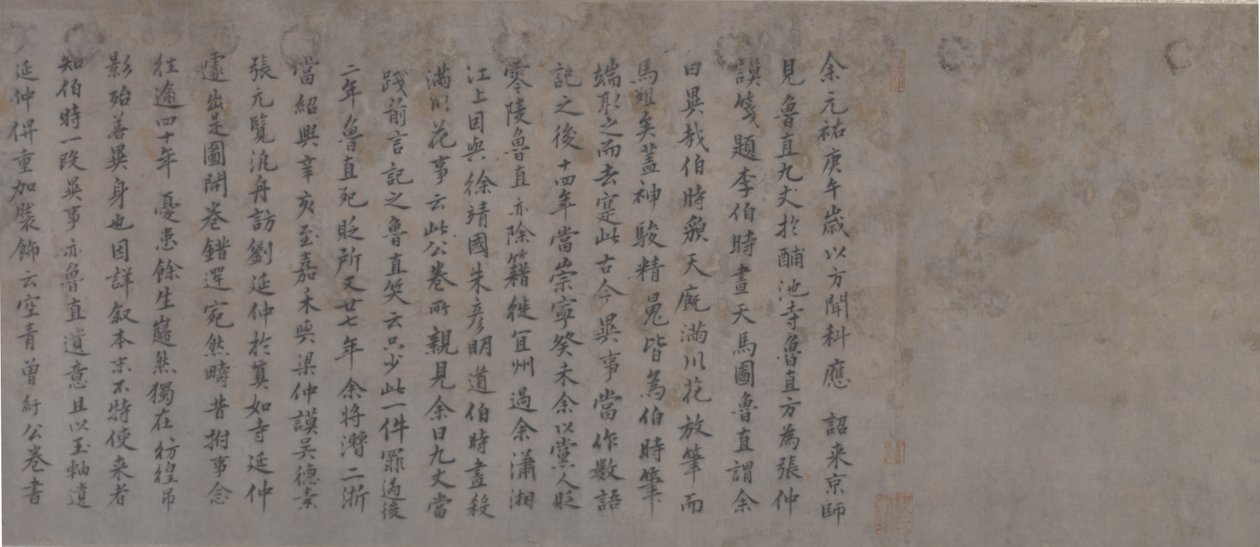 Detail (Fünf Tributpferde) von Gonglin Li