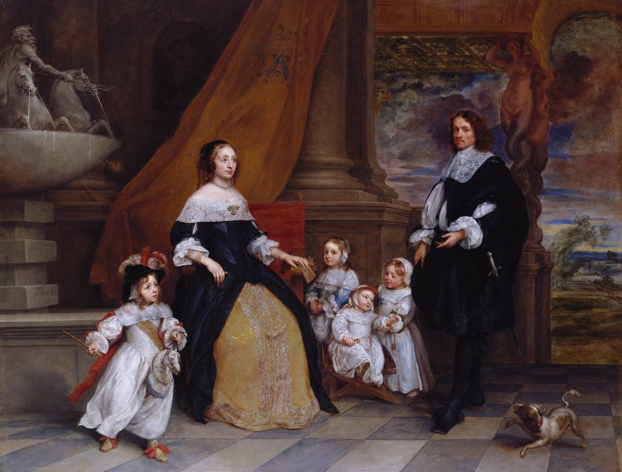 Die Familie von Jan-Baptista Anthoine von Gonzales Coques