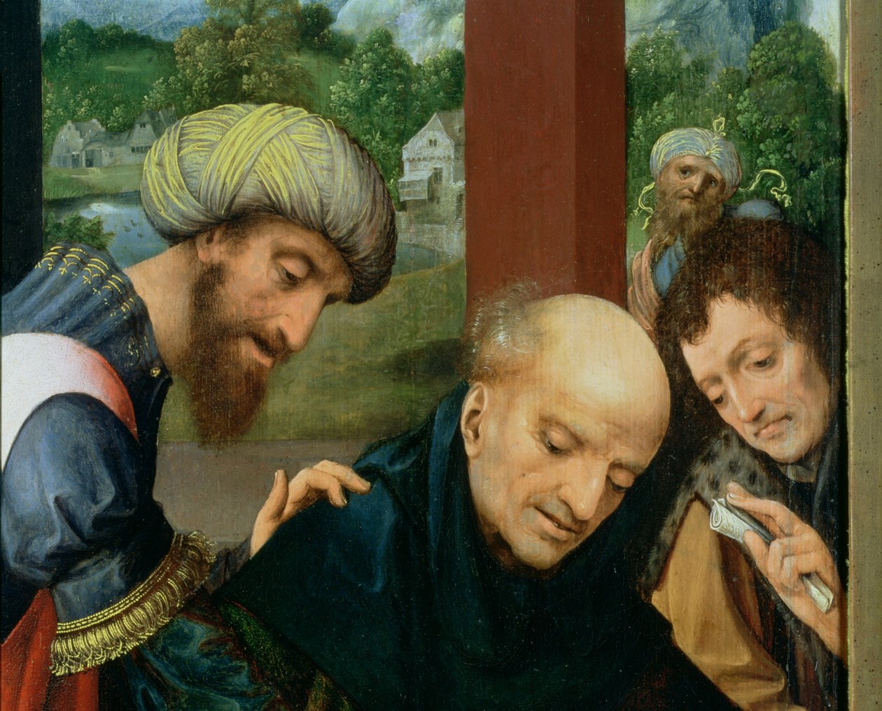 Heilige Katharina und die Philosophen (Detail) von Goossen van der Weyden