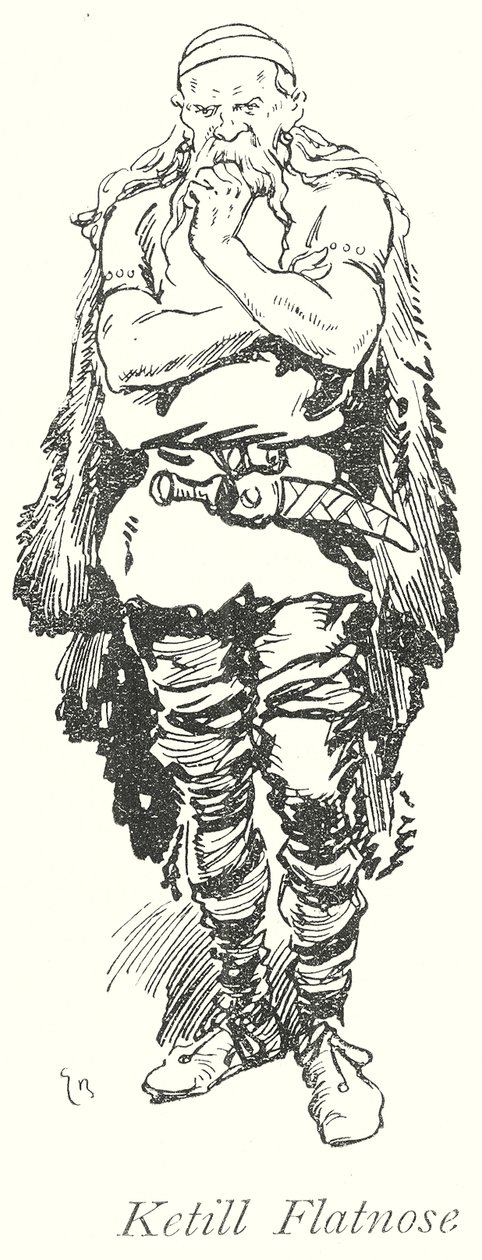 Ketill Flachnase von Gordon Frederick (after) Browne