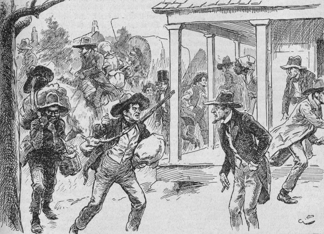 Die Stadt wurde von einer verzweifelten Panik ergriffen von Gordon Frederick Browne