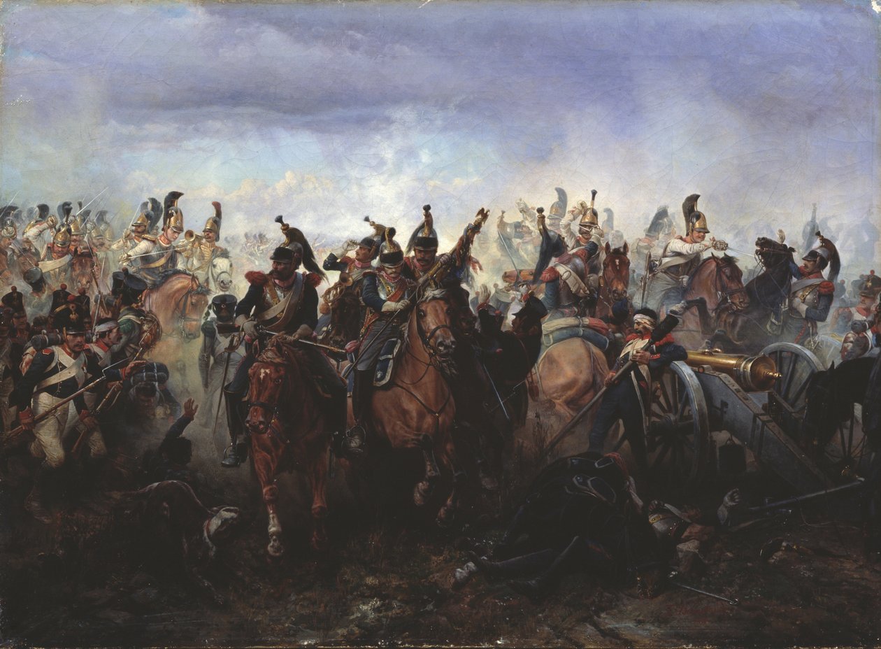 Die Schlacht von Fer-Champenois am 13. März 1814, 1891 von Gottfried Willewalde