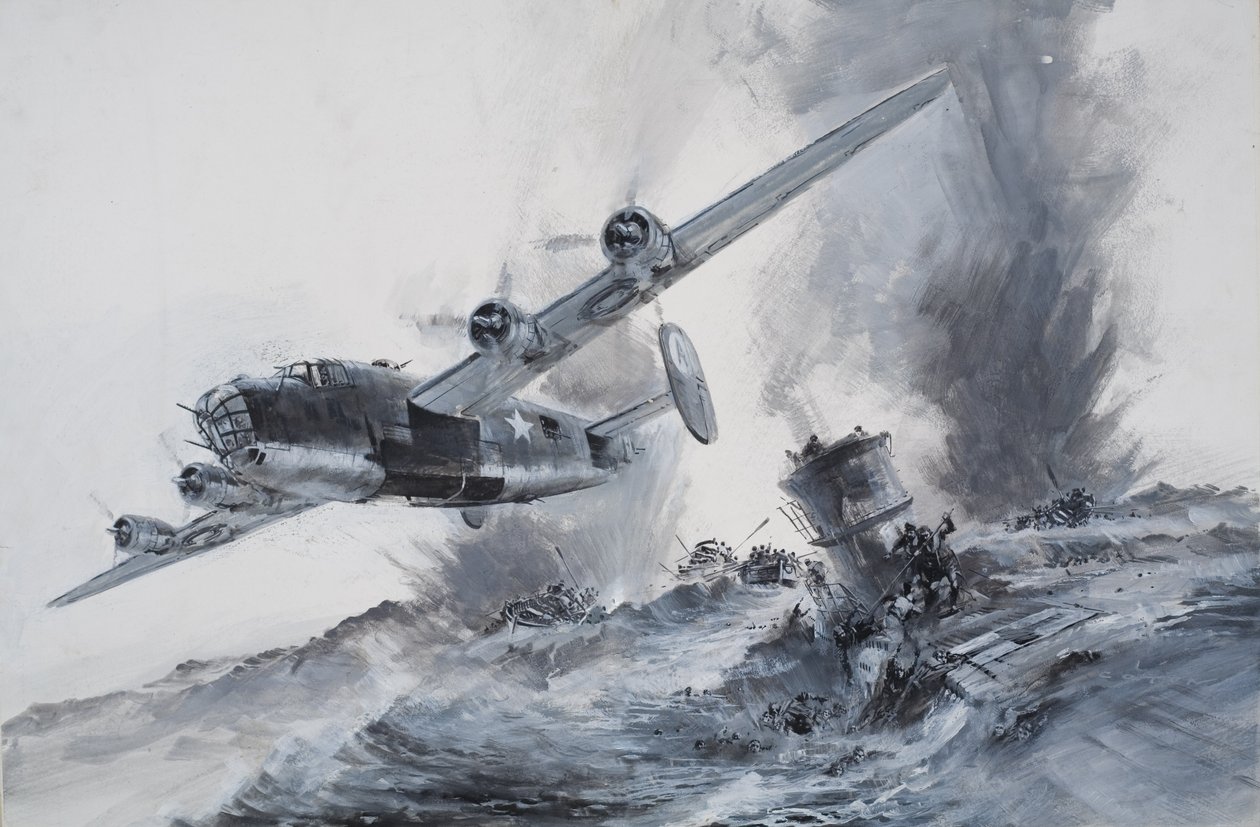 Das Sinken der Laconia im Jahr 1942 von Graham Coton