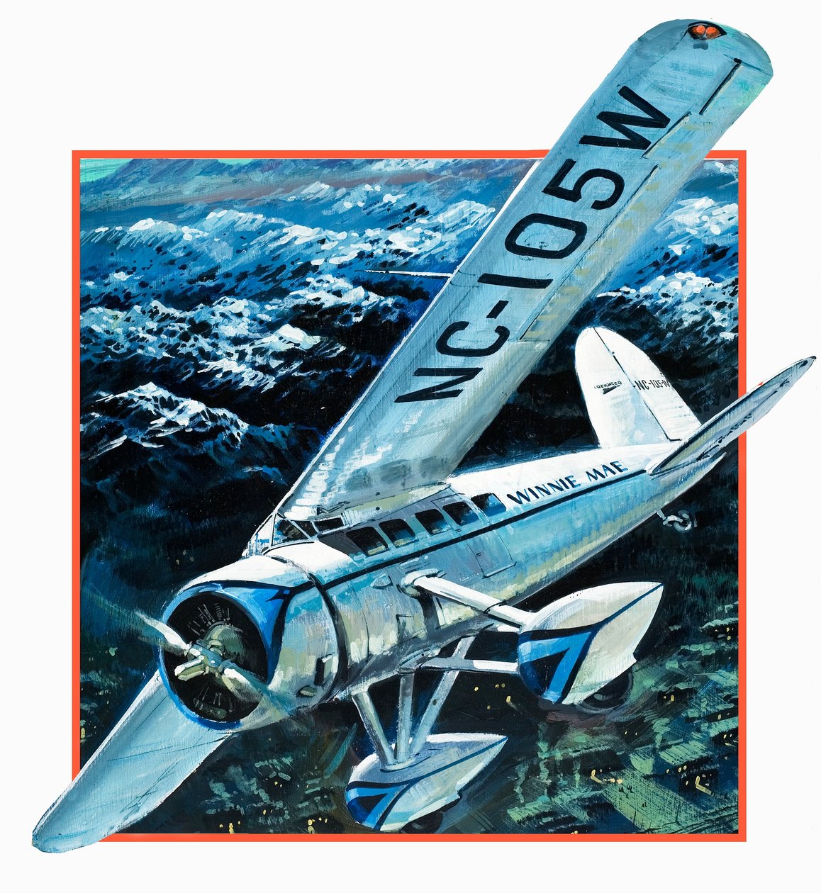 Wiley Hardemann Post fliegt Winnie May solo um die Welt von Graham Coton