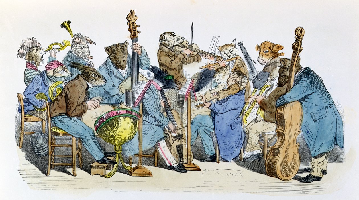 Die neue Musiksprache, Karikatur aus der Serie 