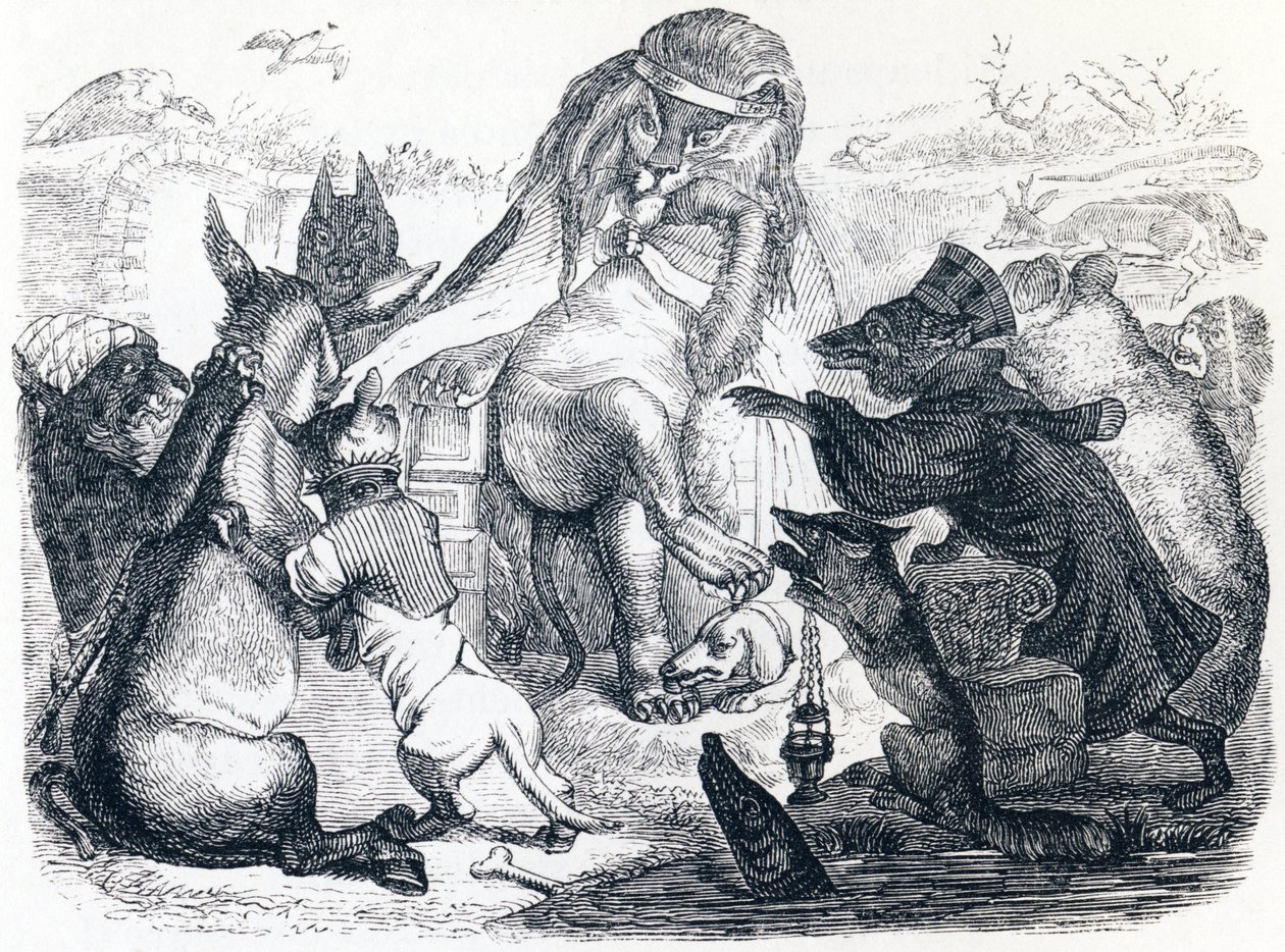 Die an der Pest erkrankten Tiere von Grandville