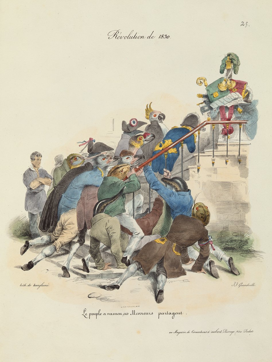 Die Revolution von 1830 von Grandville 1803 47 after Grandville 1803 47 after