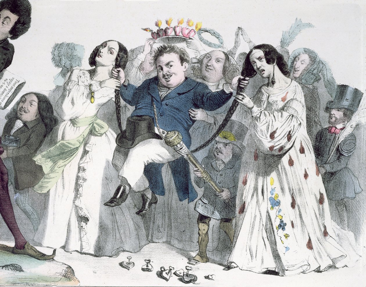 Karikatur von Honore de Balzac (1799-1850) von Granville