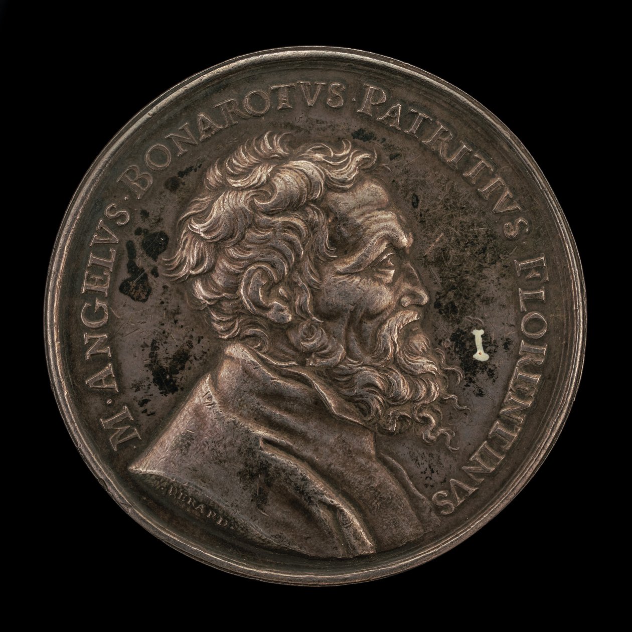 Michelangelo Buonarroti, 1475-1564, italienischer Künstler, Vorderseite, 1673 von Gérard Léonard Hérard