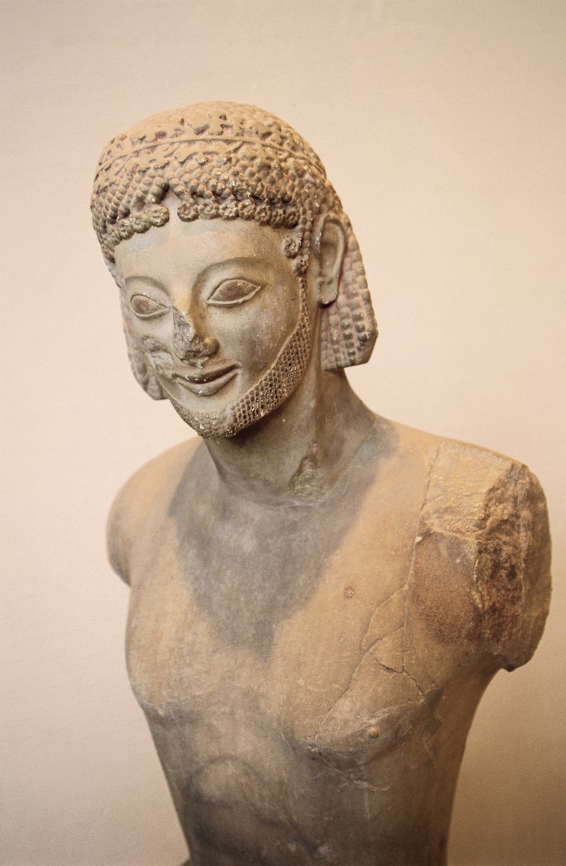 Rampin-Reiter, Reiterstatue aus Marmor, ca. 550 v. Chr., griechische ...