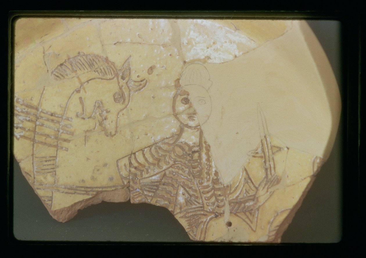 Digenis Akritas und Drache (Keramik) von Greek School