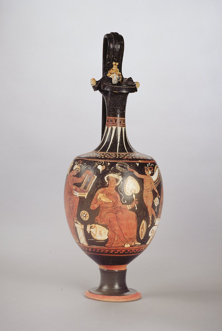 Rot- und weißfigurige Oinochoe, ca. 310 v. Chr. von Greek School
