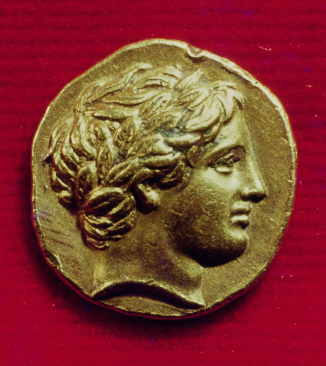 Stater von Philipp II. (382-336 v. Chr.) König von Makedonien, mit einem Abbild von Apollo, 356-336 v. Chr. von Greek School