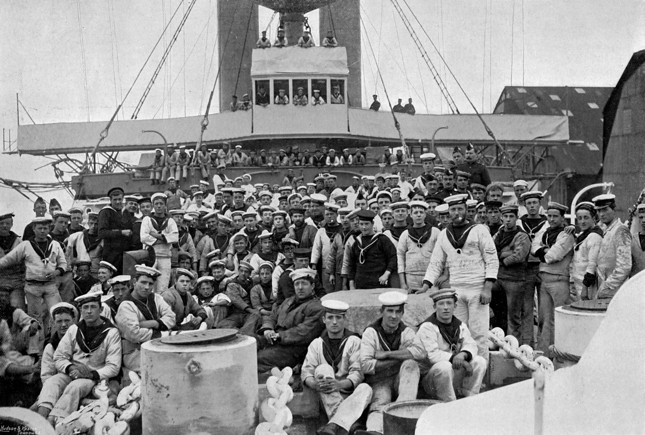 Auf dem Vorschiff der HMS Royal Sovereign, 1895 von Gregory and Co