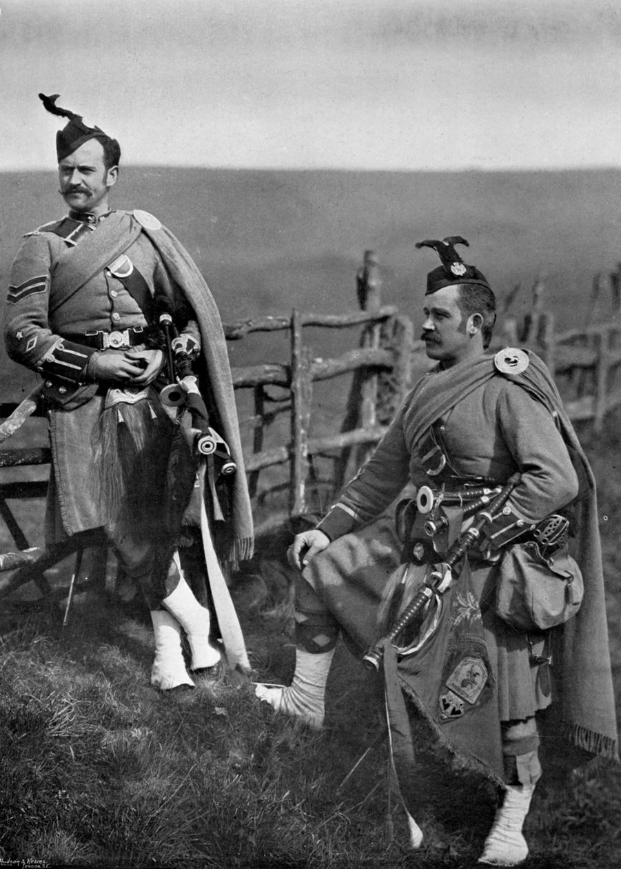 Pipe-Major Reith und Corporal-Piper Reith von den London Scottish von Gregory and Co