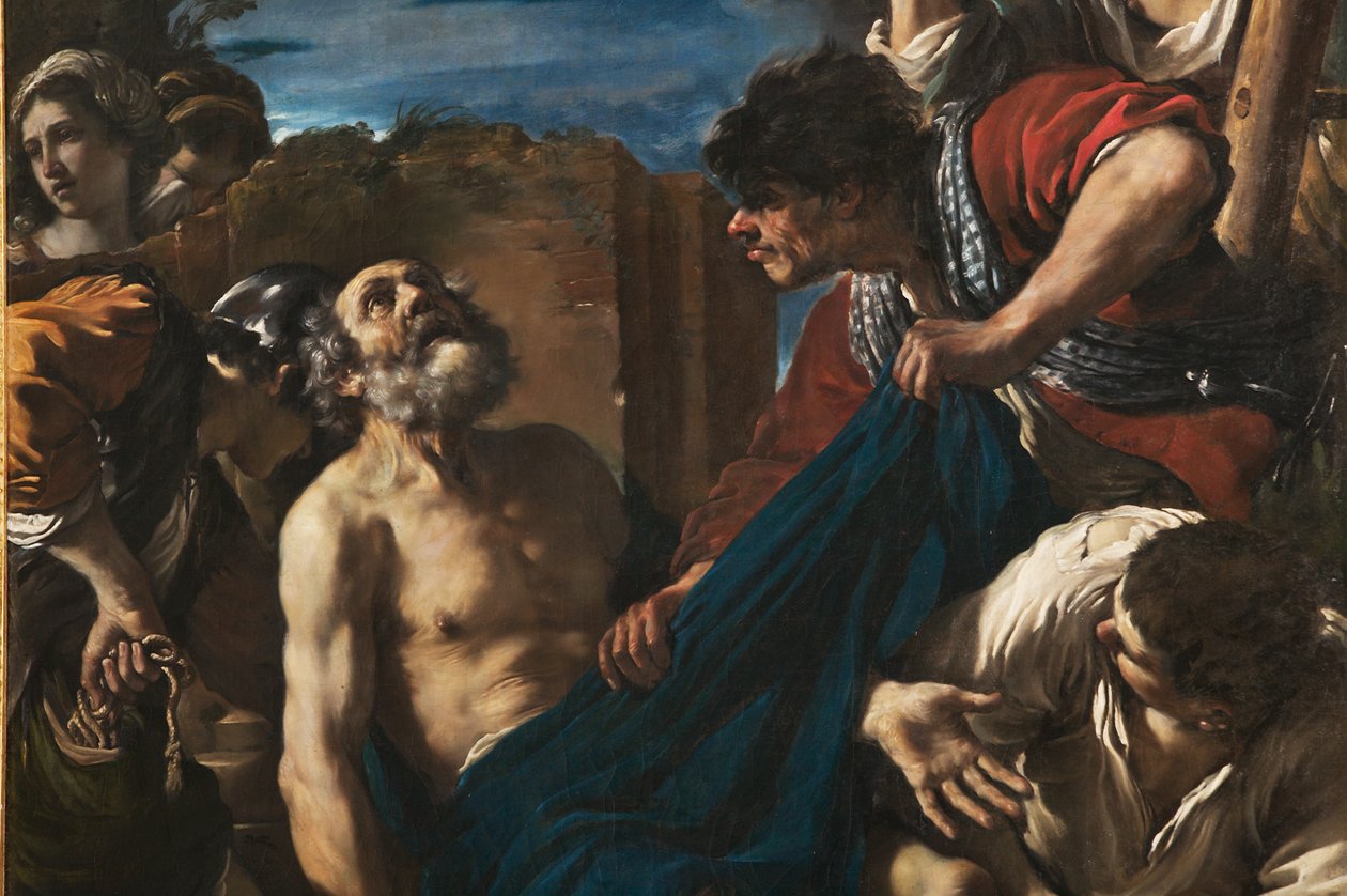 Das Martyrium des heiligen Petrus (Detail) von Guercino (1591 1666)