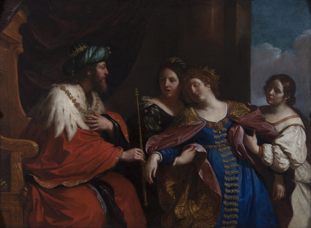 Esther vor Ahasverus von Guercino