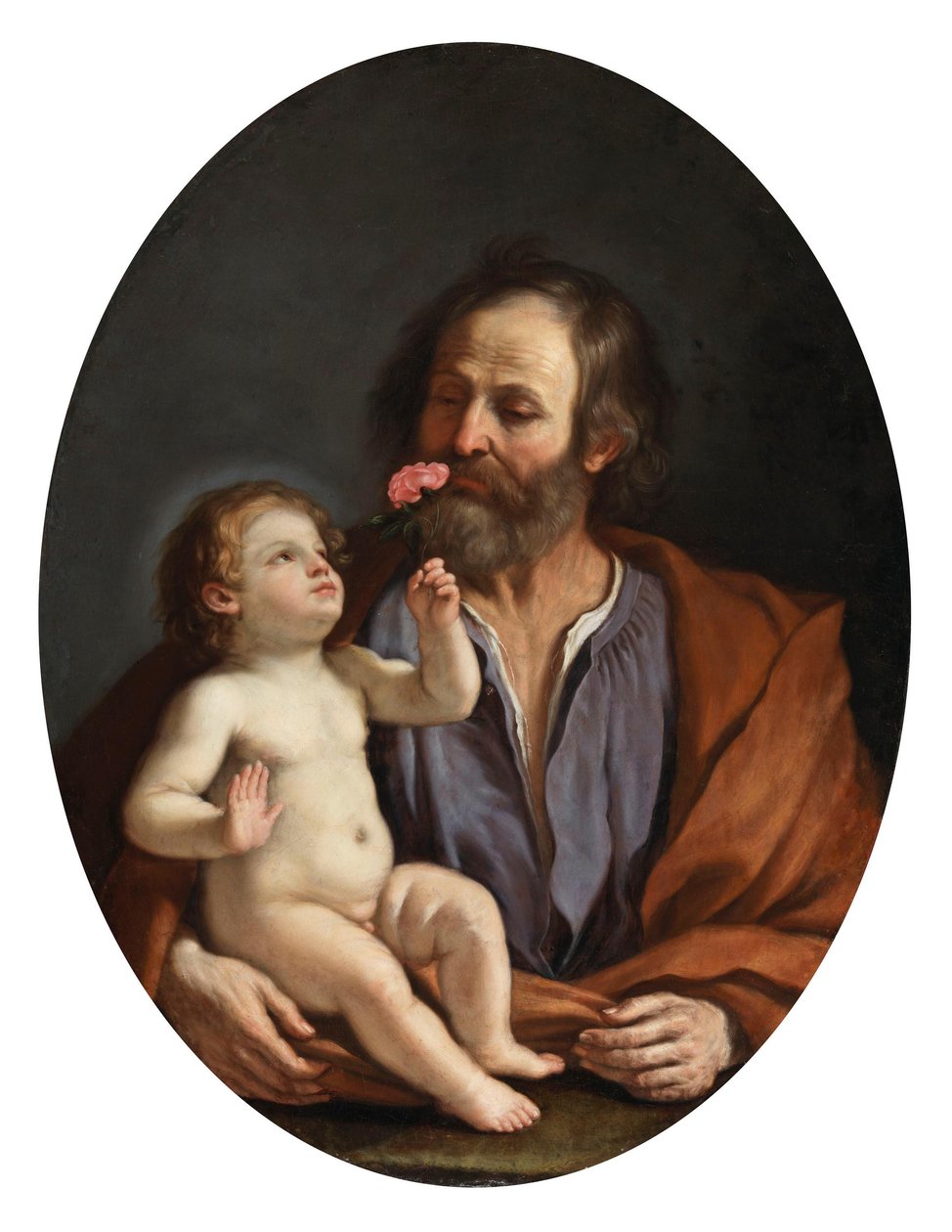Heiliger Josef mit dem Christuskind von Guercino