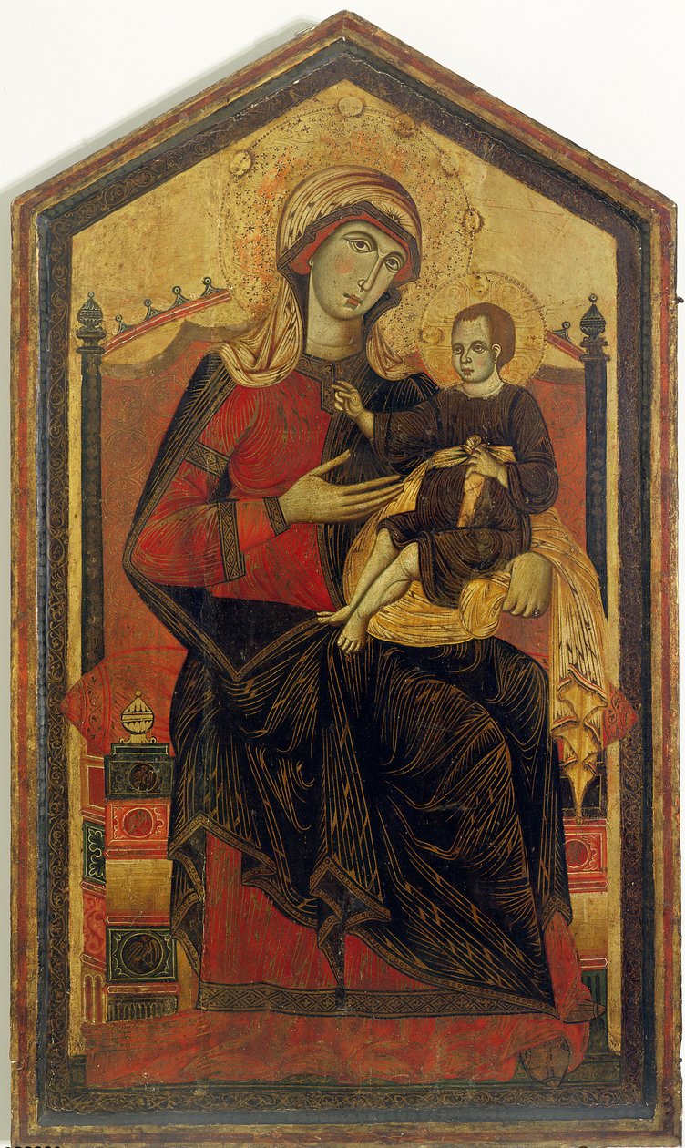 Madonna und Kind auf dem Thron von Guido da Siena