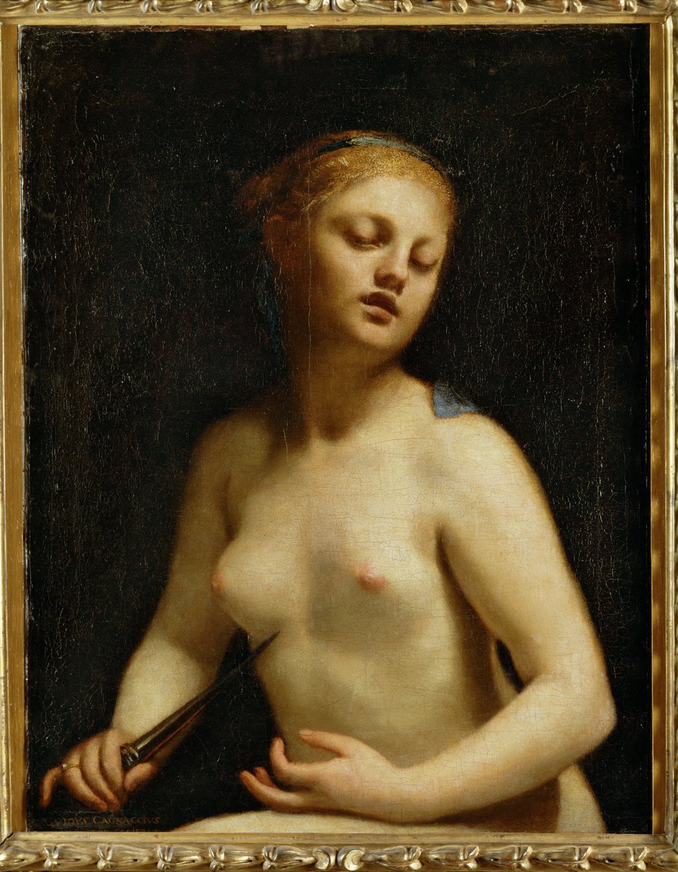 Der Tod der Lucretia von Guido Cagnacci