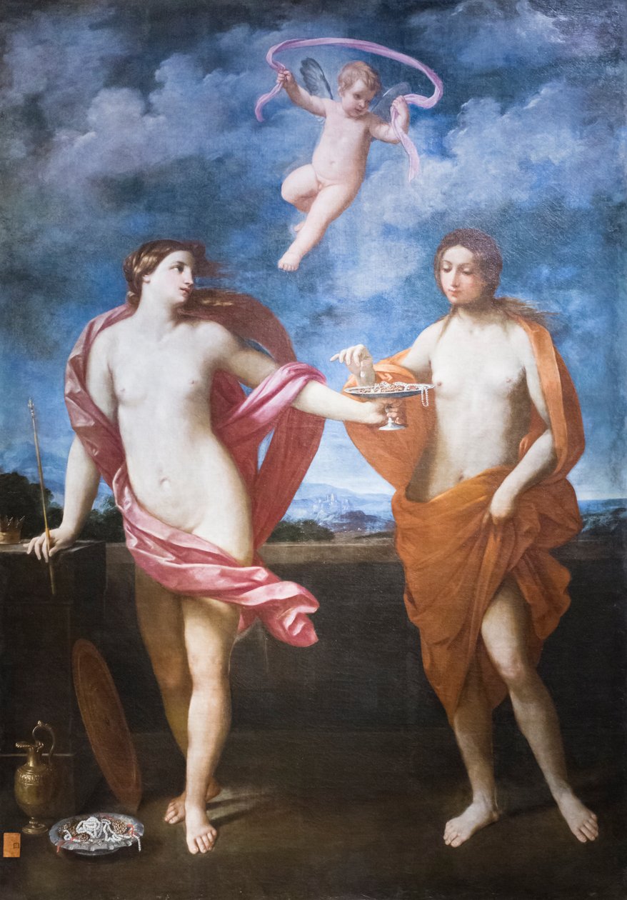 Allegorie der Freigebigkeit und Bescheidenheit von Guido Reni