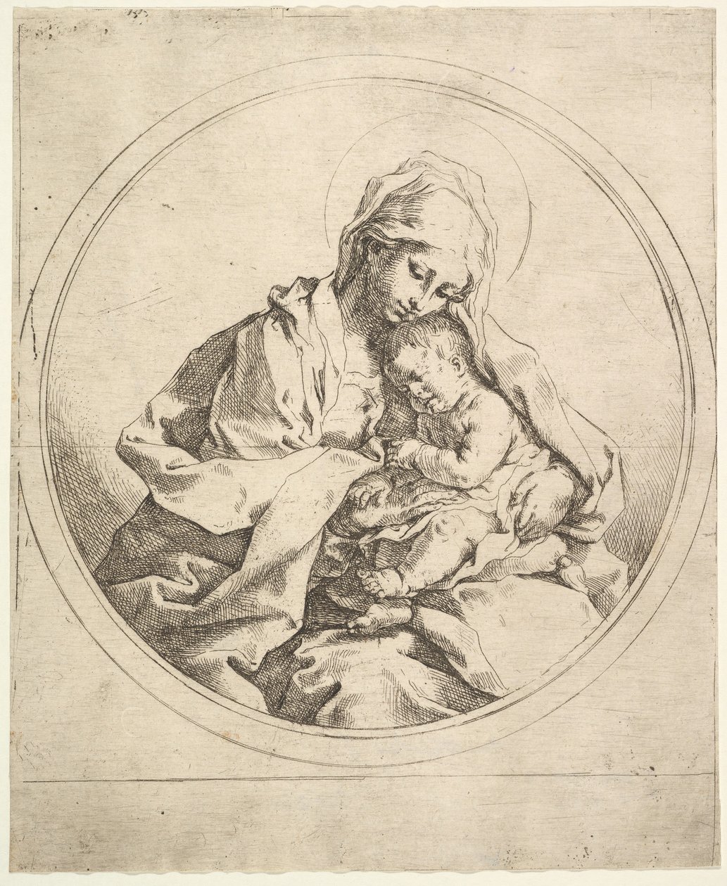 Die Madonna und das Kind im Rund von Guido Reni