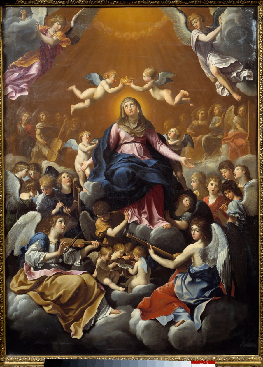 Die Krönung der Jungfrau. Gemälde von Guido Reni (1575-1642) von Guido Reni