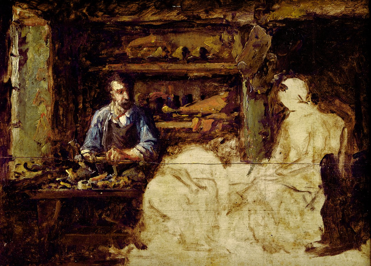Der Schuhmacher von Reville, eine Stadt in der Nähe von Cherbourg von Guillaume Romain Fouace