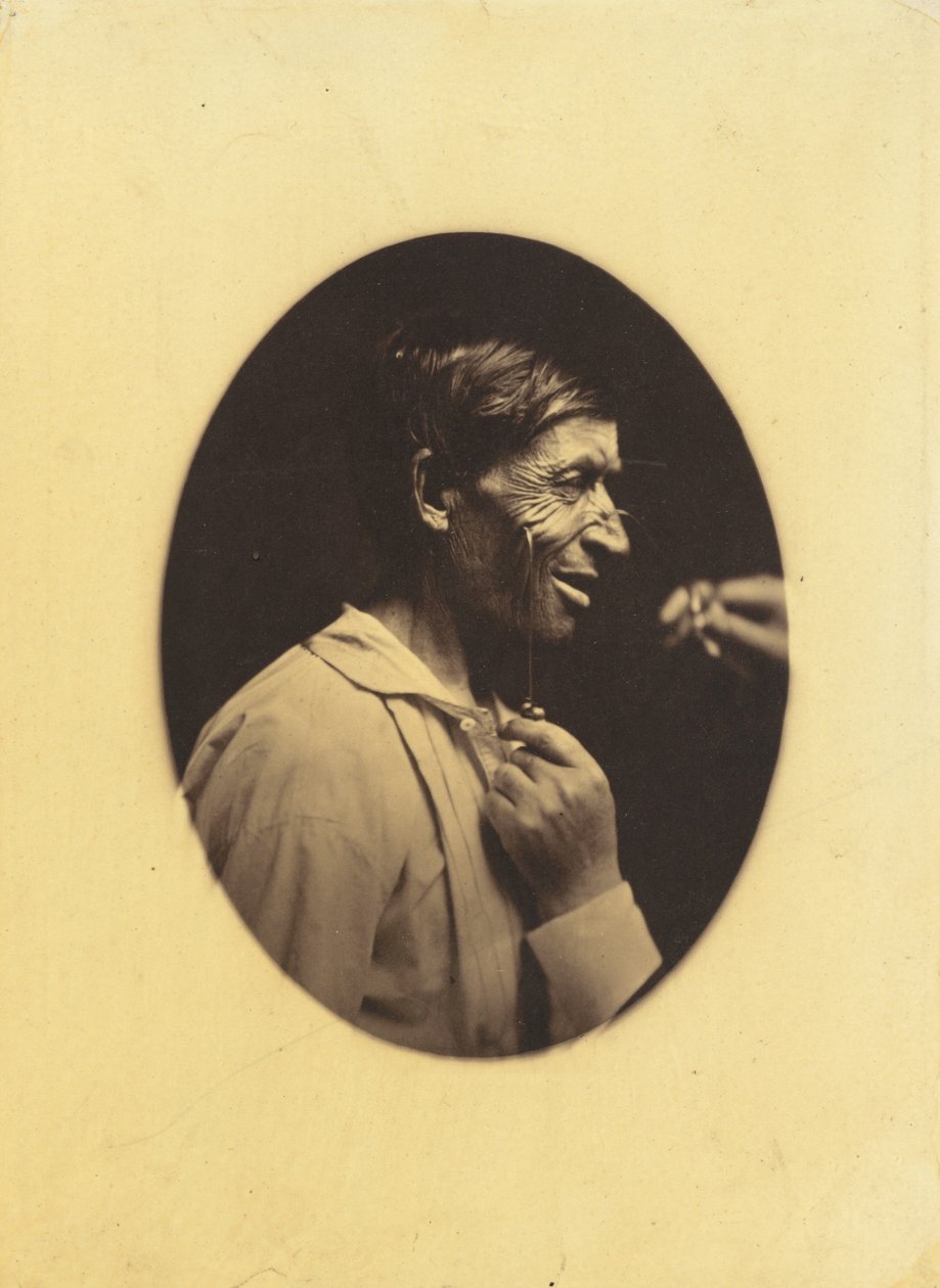 Fröhlichkeit ausgedrückt durch Lust, Zynismus und Unzüchtigkeit, 1854-1856, gedruckt 1862 von Guillaume-Benjamin-Armand Duchenne de Boulogne