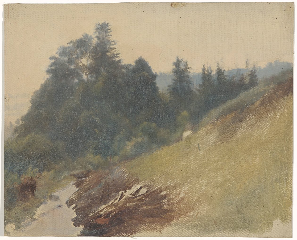 Berghang mit Kiefern von Guillaume Anne van der Brugghen