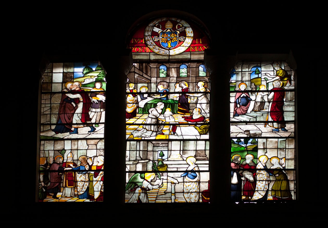 Episode aus dem Leben Marias (Buntglasfenster) von Guillaume de  Marcillat