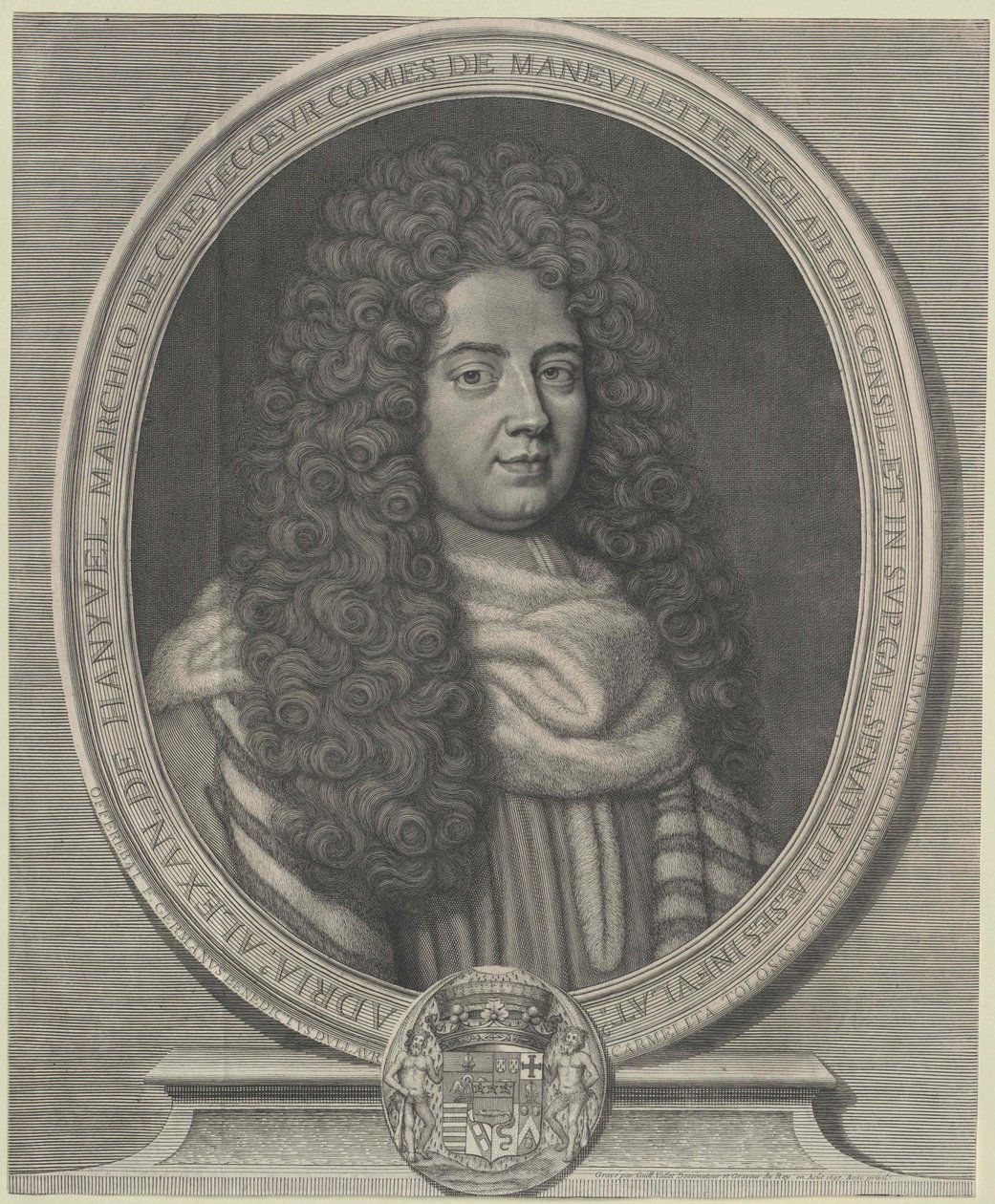Adrien-Alexandre Marquis Comte de Manevilette Crevecoeur von Guillelmus Vallet