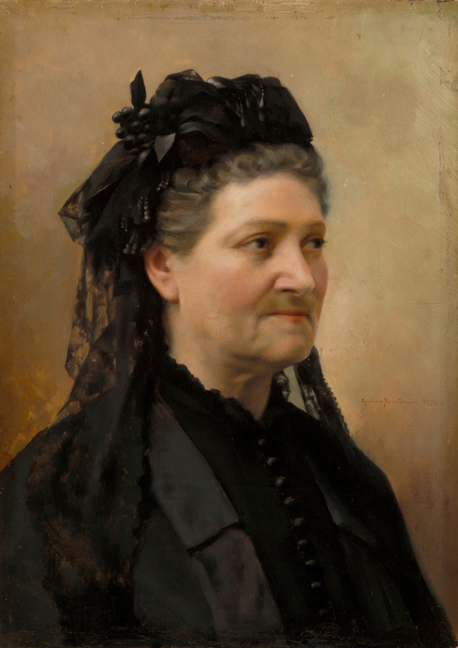 Porträt der älteren Baronin Delort de Gléon von Gunnar Berndtson
