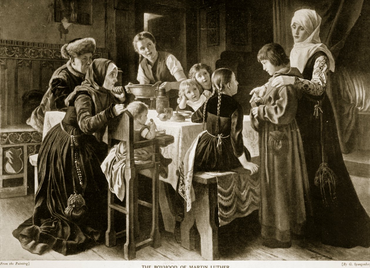 Die Jugend von Martin Luther, Illustration aus 