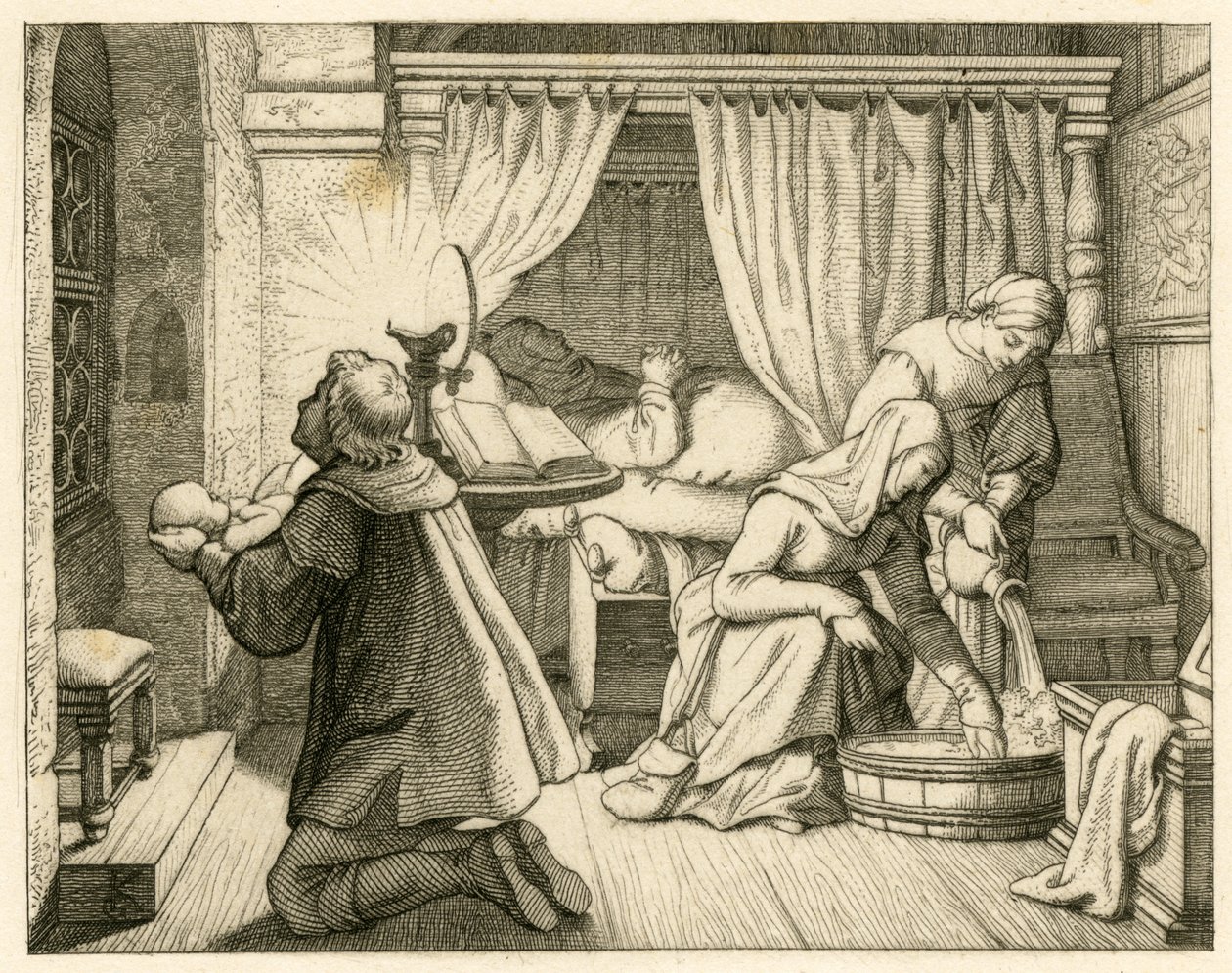 Die Geburt von Martin Luther von Gustav Ferdinand Leopold Konig