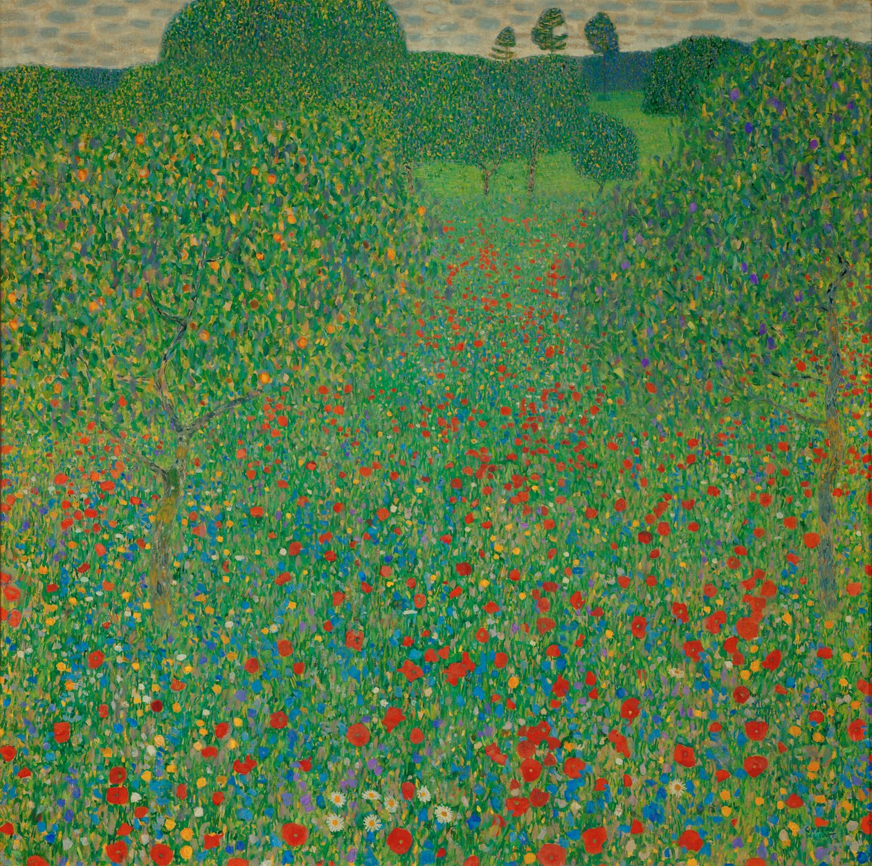 Ein Mohnfeld von Gustav Klimt