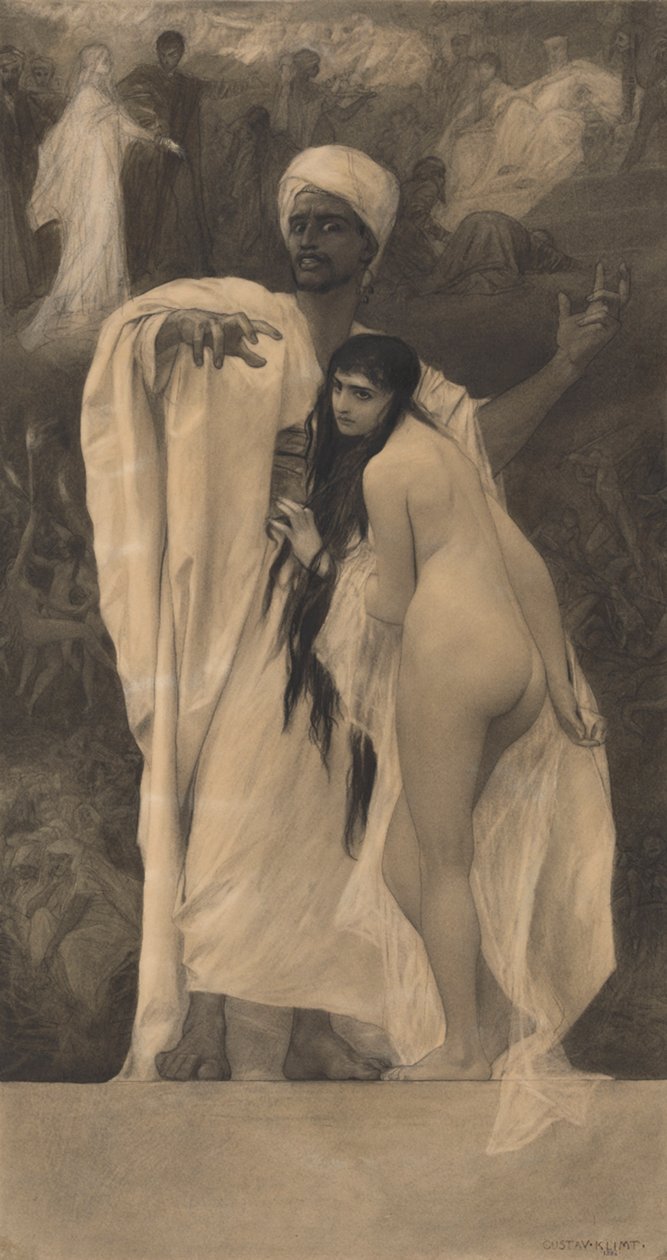 Das Märchen (Vorlage für: Gerlach & Schenk, Allegorien und Embleme Nr. 74) von Gustav Klimt