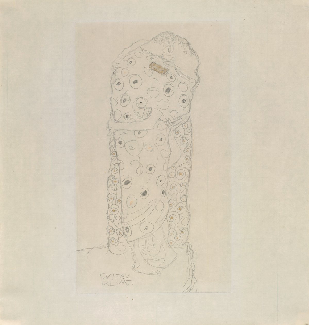 Stehendes Liebespaar von Gustav Klimt