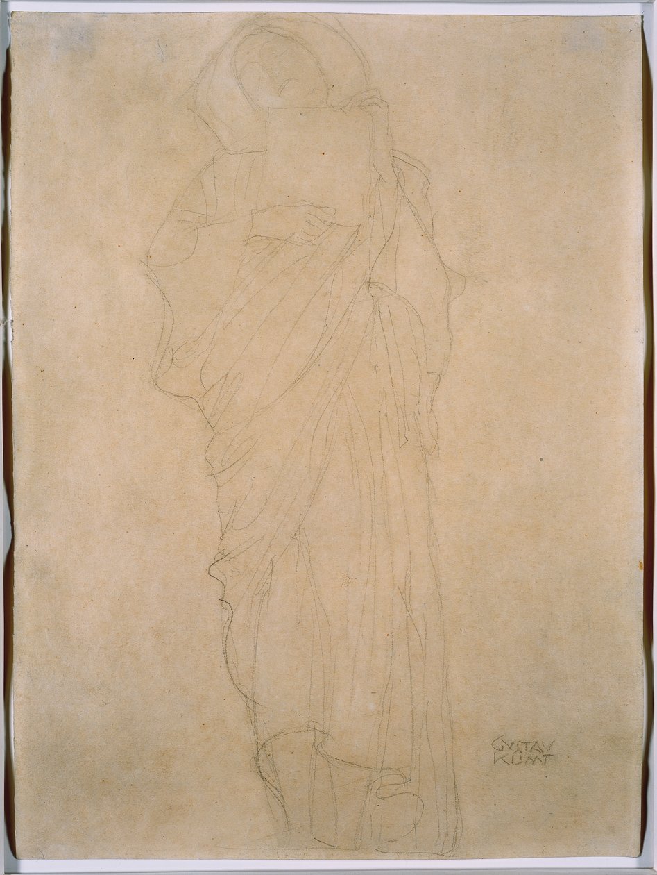 Studie einer Frau für "Jurisprudenz", ca. 1903 von Gustav Klimt