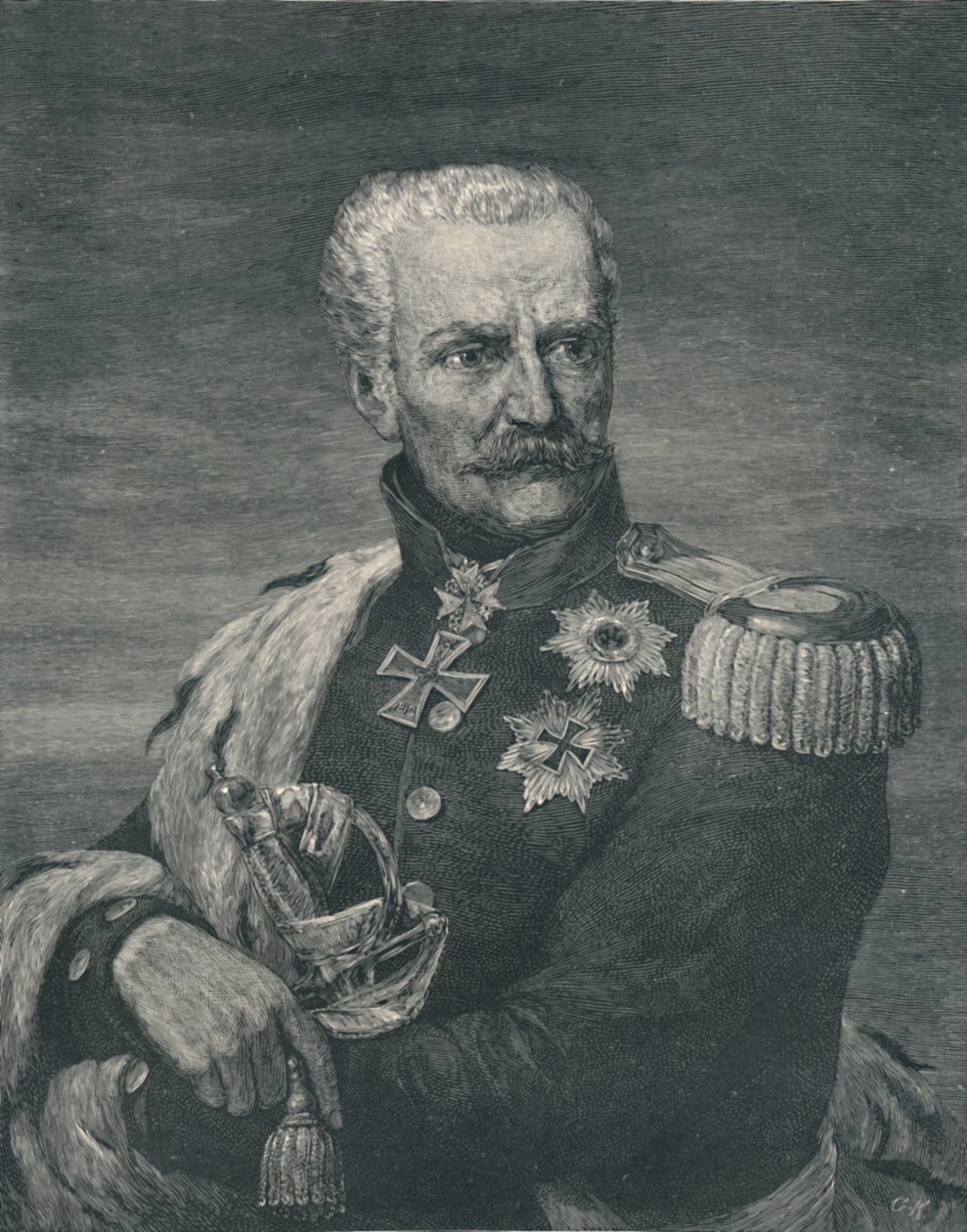 Gebhard Leberecht von Blücher, Fürst von Wahlstatt, ca. 1815-1819 von Gustav Kruell