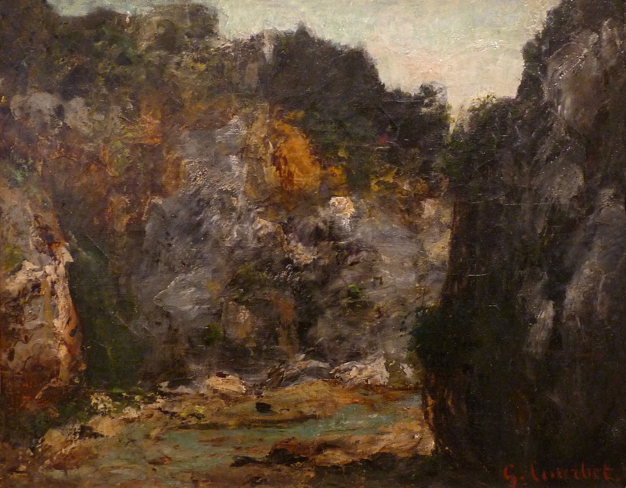 Die Schlucht von Gustave Courbet