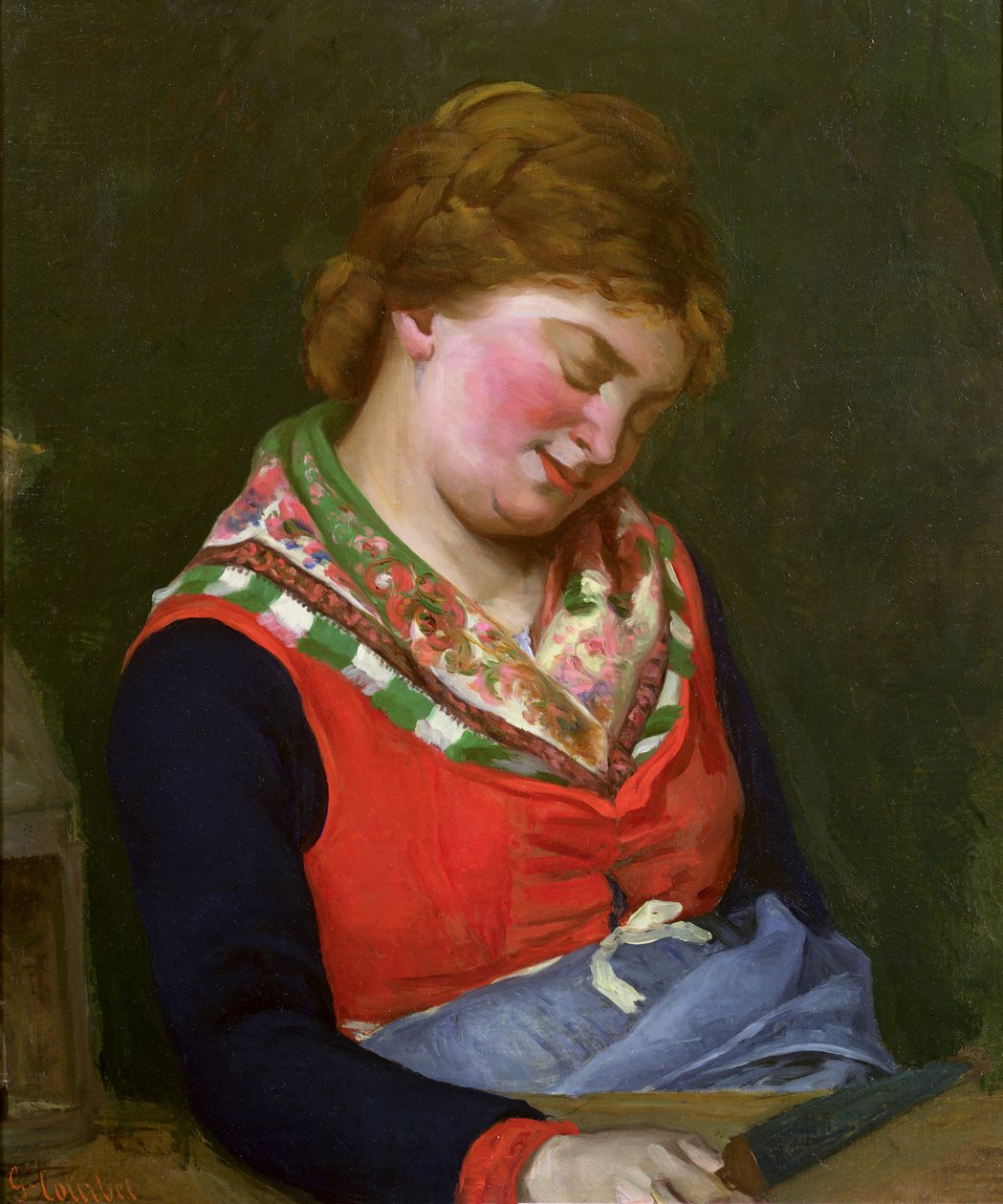 Schlafende Bäuerin, 1853 von Gustave Courbet